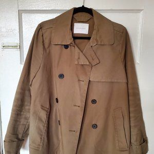 Everlane Swing Trench Olive Green Size L